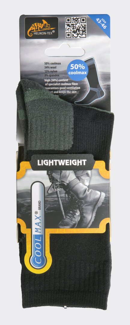 Socken -  LIGHTWEIGHT - Coolmax® - Schwarz