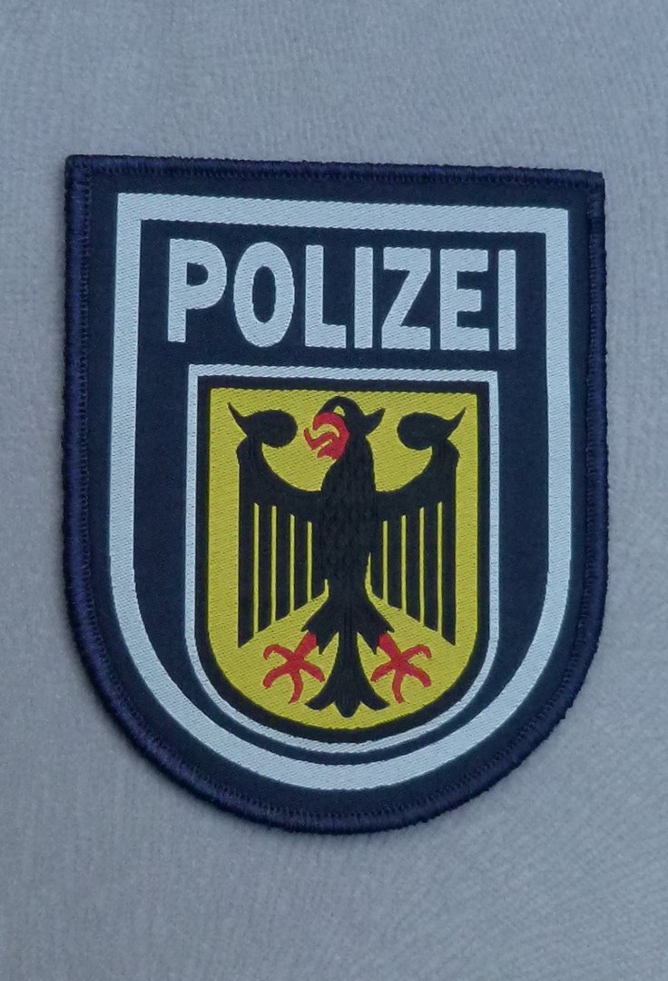 Klett Polizei textil Patches Bundespolizei