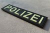 JTG - Polizei Schriftzug - Patch, gid (glow in the dark) / 3D Rubber patch