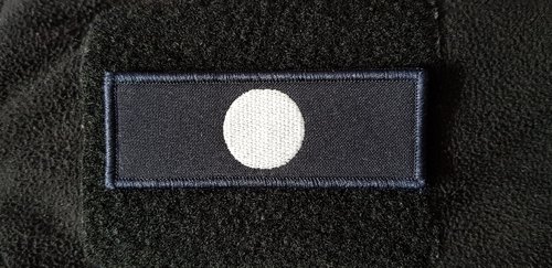 Polizeifunktionsabzeichen - Truppführer Patch - gestickt - Weiss auf Dunkelblau