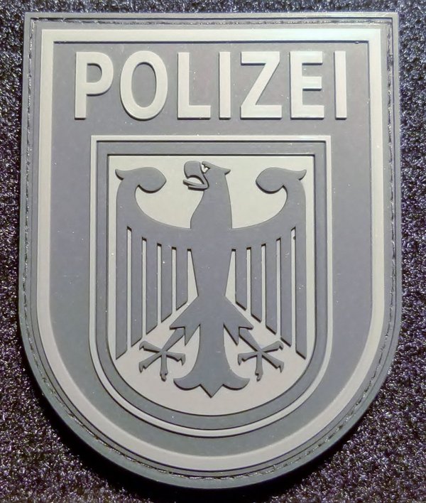 JTG Ärmelabzeichen Bundespolizei, blackops / 3D Rubber Patch BPOL