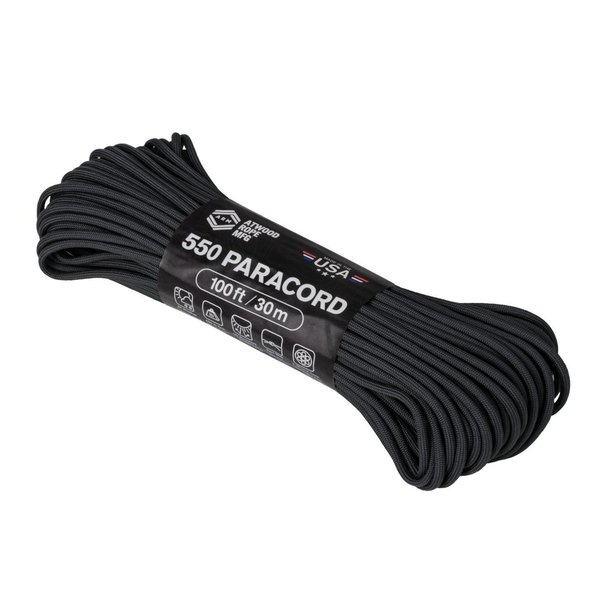 Atwood Rope MFG™ 550 Paracord 100 FT - Schwarz