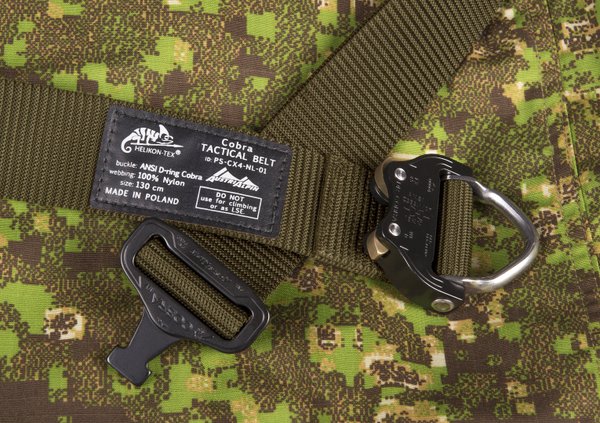 HELIKON-TEX® Tactical Belt COBRA D-Ring ( FX45 ) Gürtel - Oliv Grün –