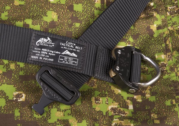 HELIKON-TEX® Tactical Belt COBRA D-Ring ( FX38 ) Gürtel - Schwarz –