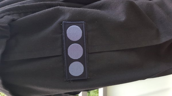 Polizeifunktionsabzeichen - Zugführer Patch - gestickt - Blau auf Dunkelblau