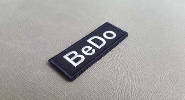 Polizeifunktionsabzeichen - BeDo - Patch - gestickt - Weiß auf Dunkelblau