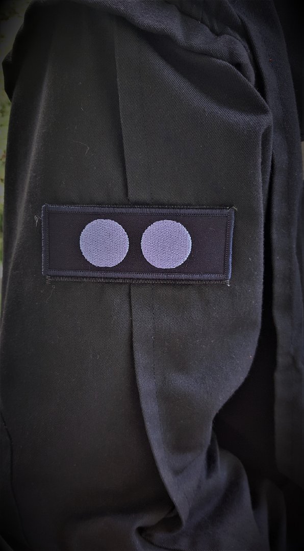 Polizeifunktionsabzeichen - Gruppenführer Patch - gestickt - Blau auf Dunkelblau