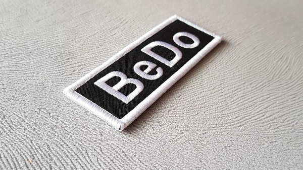 Polizeifunktionsabzeichen - BeDo - Patch - gestickt - Weiß auf Schwarz